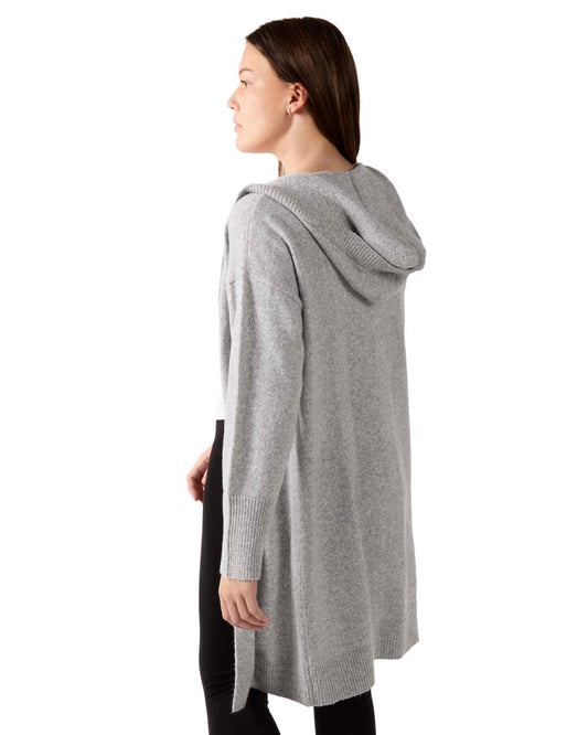 Women's Sweater Knit Hooded Open-Front Cardigan Sweater