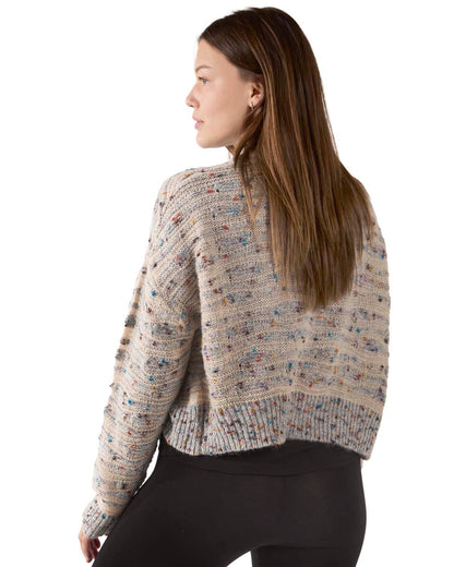 Women's Lightweight Multicolor Confetti Sweater Knit Shrug