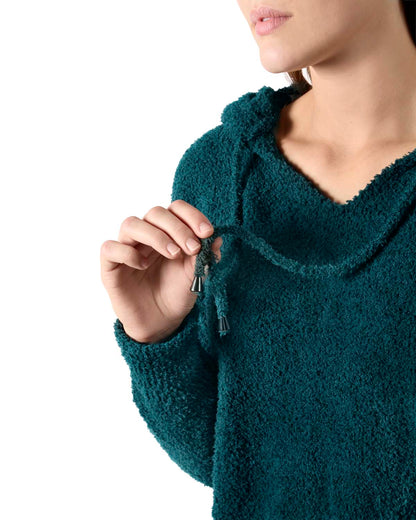 Women's Soft Touch Cozy Knit Drawstring Long Sleeve Hoodie