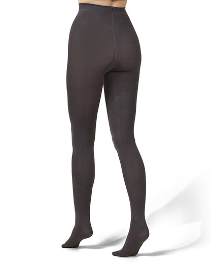 Women's Ultra-Soft Bamboo Blend Basic Flat Knit Tights : Color: Earl Grey