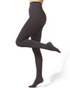 Women's Ultra-Soft Bamboo Blend Basic Flat Knit Tights : Color: Earl Gray
