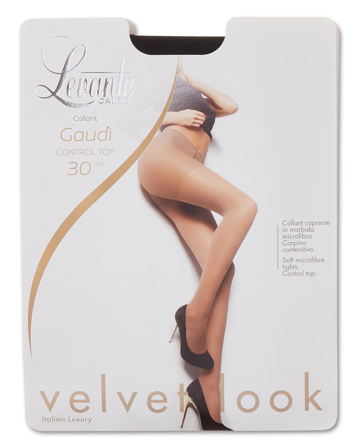 Women's Levante Gaudi 30 Denier Smooth Matte Tights : Color: Nero
