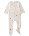 Baby and Toddler Boys "Hot Air Balloon" Rayon from Bamboo Blend Footie : Color: Winter White
