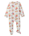 Baby and Toddler Girls Floral-Print Pointelle Footie : Color: Winter White