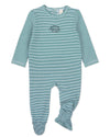 Baby and Toddler "Generation MiniMoi" Stretchy Mini-Striped Cotton-Rich Footie