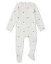 Baby and Toddler Boys "Little Sailboats" Cotton Rich Footie : Color: Winter White