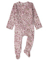 Baby and Toddler Girls "Petite Florets" Cotton Rich Floral Footie : Color: Pink