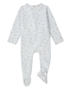 Baby and Toddler Boys "Petite Stars" Cotton Rich Footie : Color: Pearl Blue