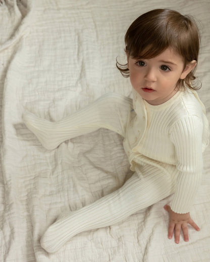Baby and Toddler Sweater Rib Footie : Color: Pink