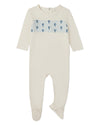 Baby and Toddler Boys "Hot Air Balloon" Smocked Rayon Blend Footie : Color: Winter White