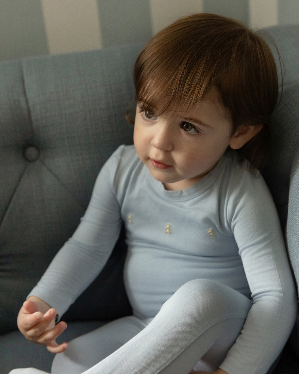 Baby and Toddler "Three Little Bears" Rayon from Bamboo Footie : Color: Misty Rose