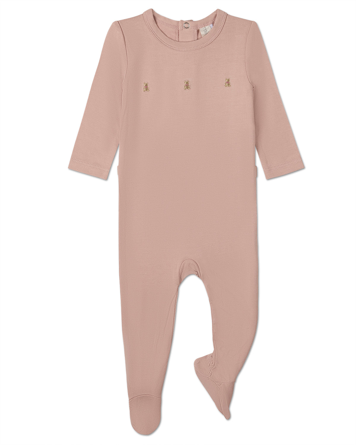 Baby and Toddler "Three Little Bears" Rayon from Bamboo Footie : Color: Misty Rose