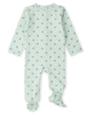 Baby and Toddler Boys Cotton Rich "Aviation" Footie : Color: Mint