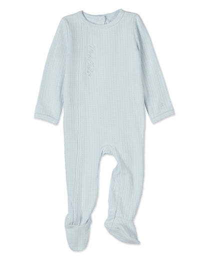 Baby "Mon Etoile" Cotton Rich Pointelle Footie : Color: Blue