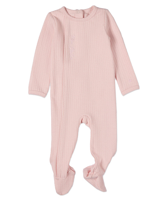 Baby "Mon Etoile" Cotton Rich Pointelle Footie : Color: Pink