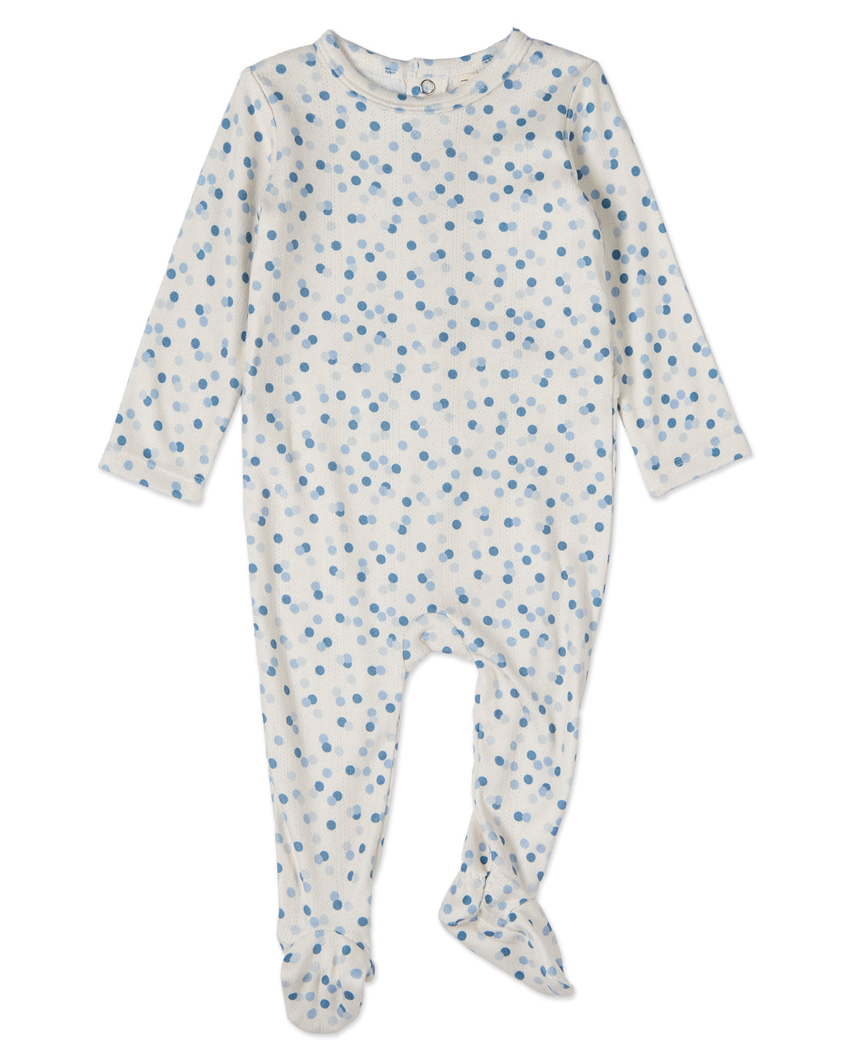 Baby and Toddler Boys "Blue Confetti" Pointelle Footie : Color: Blue Multi