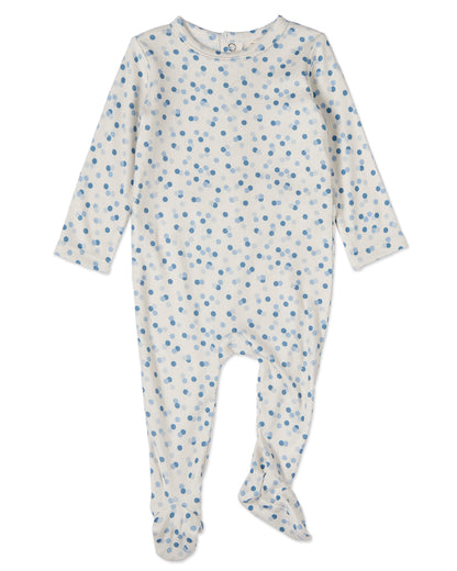 Baby and Toddler Boys "Blue Confetti" Pointelle Footie : Color: Blue Multi