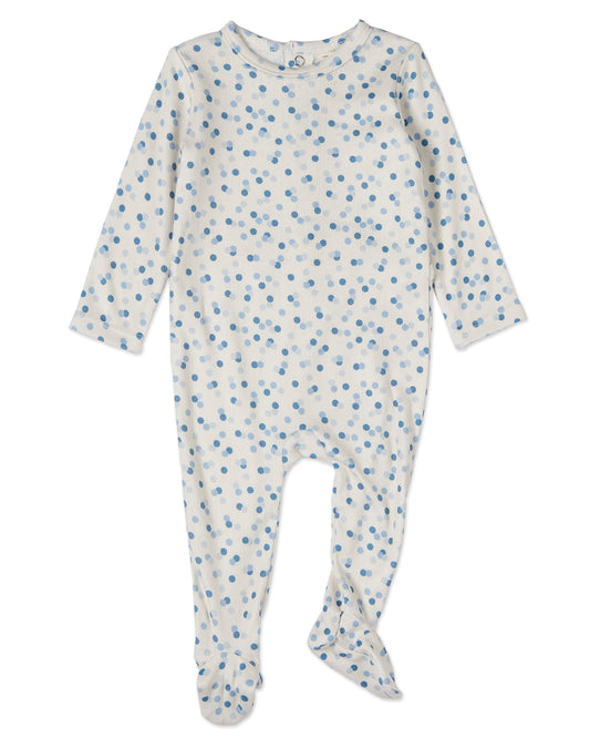 Baby and Toddler Boys "Blue Confetti" Pointelle Footie : Color: Blue Multi