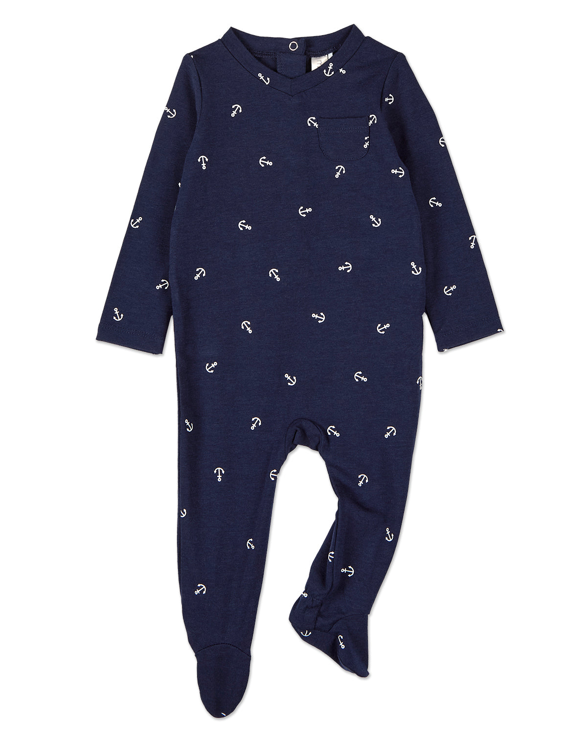 Baby and Toddler Boys "Seas The Day" Rayon Blend Footie : Color: Navy