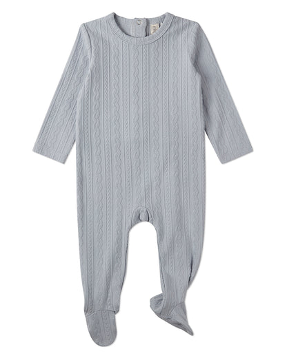 Baby and Toddler Cotton-Rich Faux Cable Knit Footie