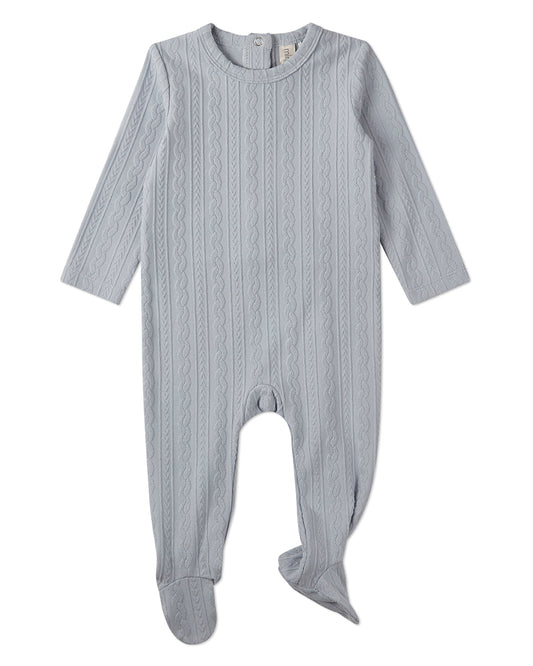 Baby and Toddler Cotton-Rich Faux Cable Knit Footie
