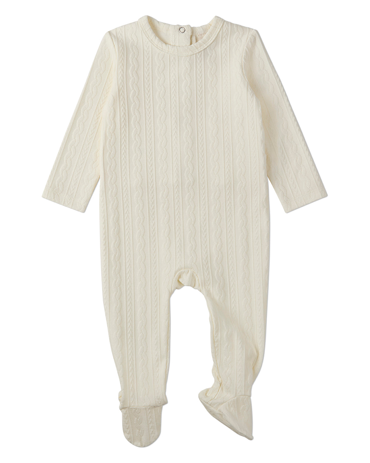 Baby and Toddler Cotton-Rich Faux Cable Knit Footie