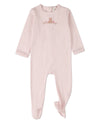 Baby "Bear On A Shelf" Modal-Blend Back-Snap Footie