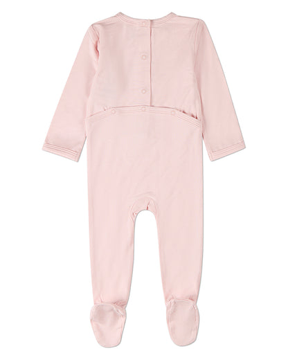 Baby "Bear On A Shelf" Modal-Blend Back-Snap Footie