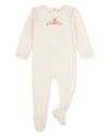 Baby "Bear On A Shelf" Modal-Blend Back-Snap Footie