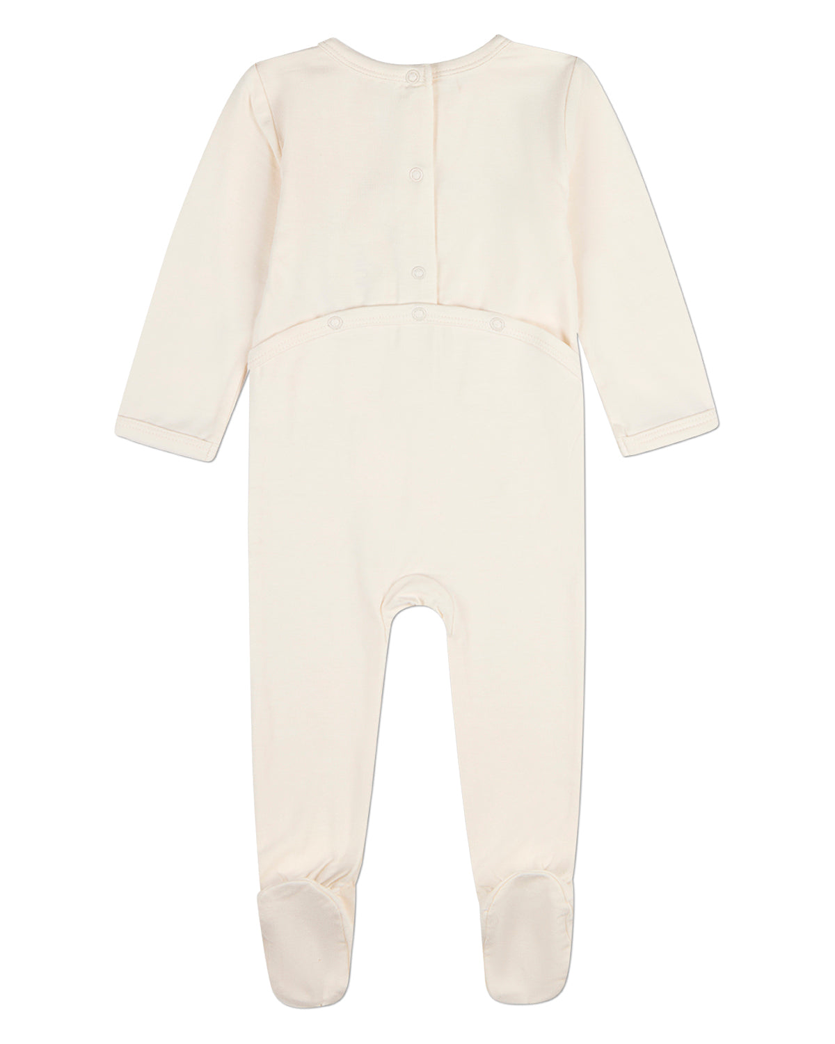 Baby "Bear On A Shelf" Modal-Blend Back-Snap Footie