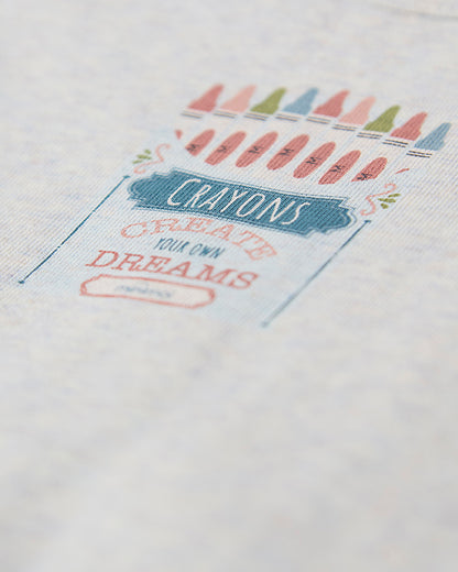 Baby "Create Your Own Dreams" Cotton-Rich Footie with Crayon Box Print