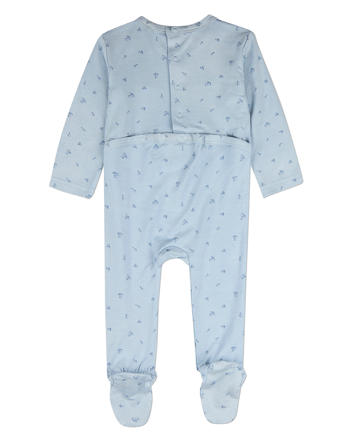 Baby "Delightful Cherries" Modal-Blend Back-Snap Footie