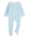 Baby "Bunny Meets Chick" Plush Embossed Cotton-Rich Velour Footie
