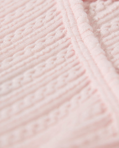 Baby Delicate Link-Patterned Silky-Soft Tencel-Blend Footie