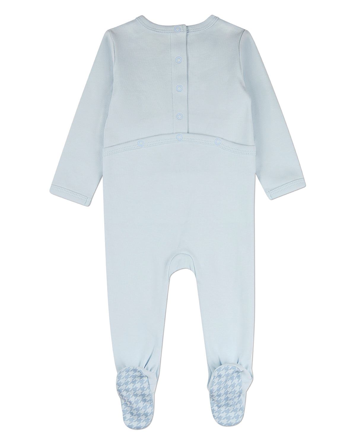 Baby Boys "Little Houndstooth-Printed Booties" 100% Cotton Footie