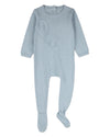 Baby Boys 100% Cotton Mini-Ribbed Footie with Tonal Knit Balloon Accent
