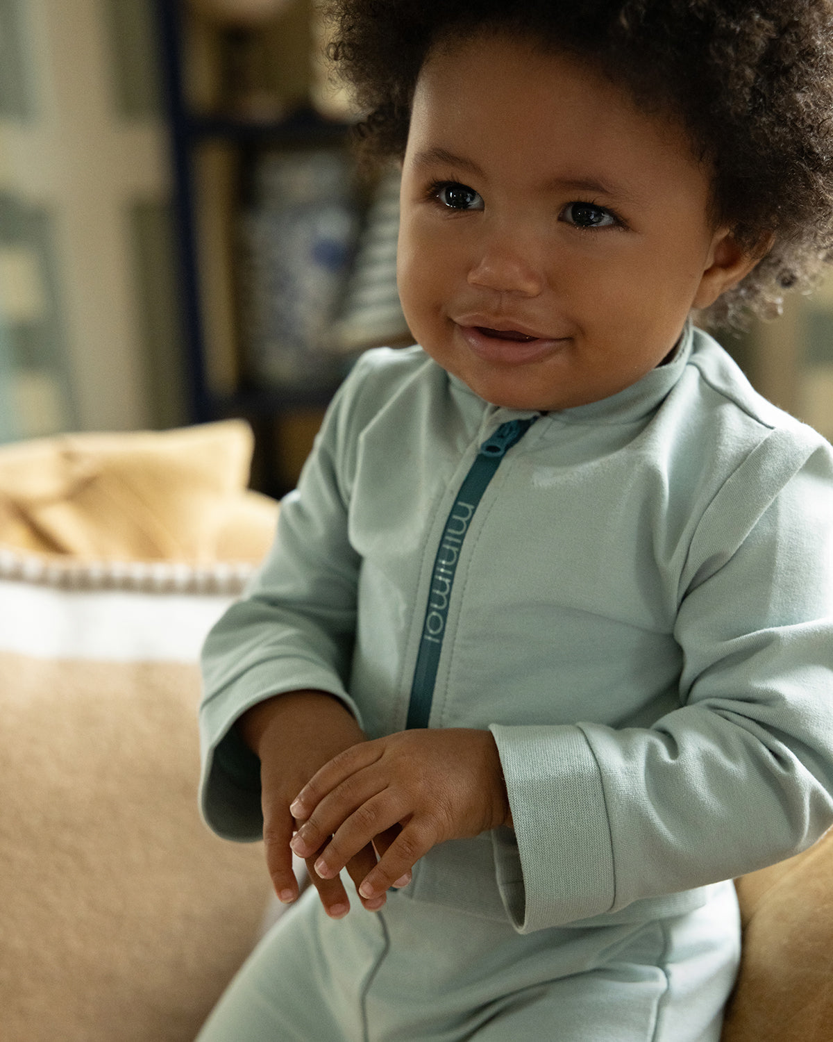 2 Piece Kids Cotton Rich Full Zip Jacket and Pants Set : Color: Misty Rose