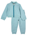 2 Piece Kids Cotton Rich Full Zip Jacket and Pants Set : Color: Cloud Blue
