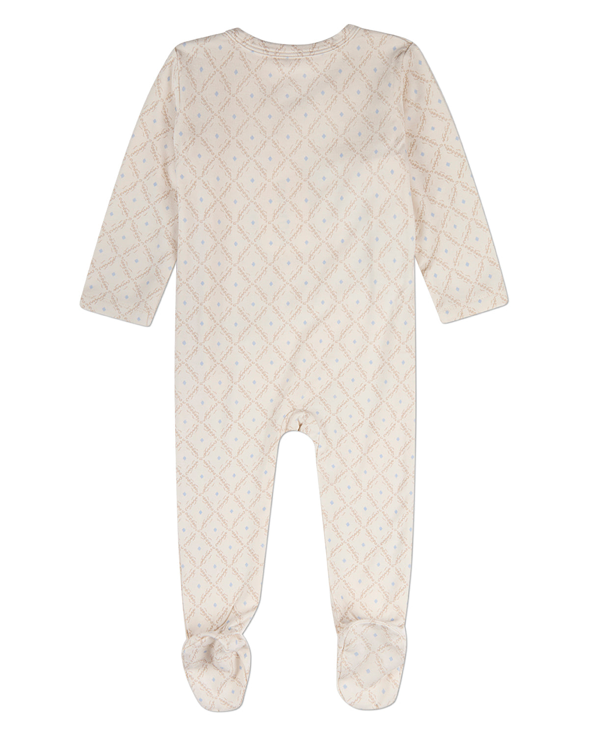 Baby Boys "Harlequin Diamond" Modal-Blend Allover-Print Footie