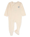 Baby Boys "Star Cluster" Cotton-Rich Mini-Ribbed Velour Footie