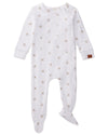 Baby and Toddler Boys "Airplane" Ribbed Cotton Rich Footie : Color: Winter White