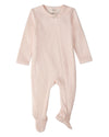 Baby 100% Cotton Knit Zippered Footie with All-Over Abstract Pattern