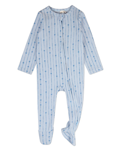 Baby "Star Light, Star Bright" Cotton/Rayon-Blend Pointelle Footie