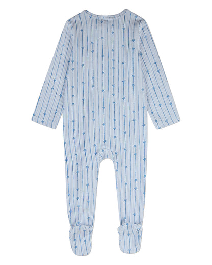 Baby "Star Light, Star Bright" Cotton/Rayon-Blend Pointelle Footie