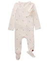 Baby and Toddler Boys "Lighthouse" Pointelle Rayon from Bamboo Blend Footie : Color: Winter White