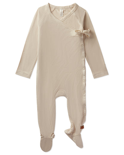 Solid Crossover Footie : Color: Latte