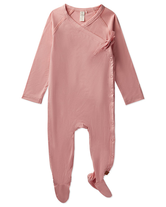 Solid Crossover Footie : Color: Rose