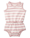 Terry Striped Romper : Color: Pink