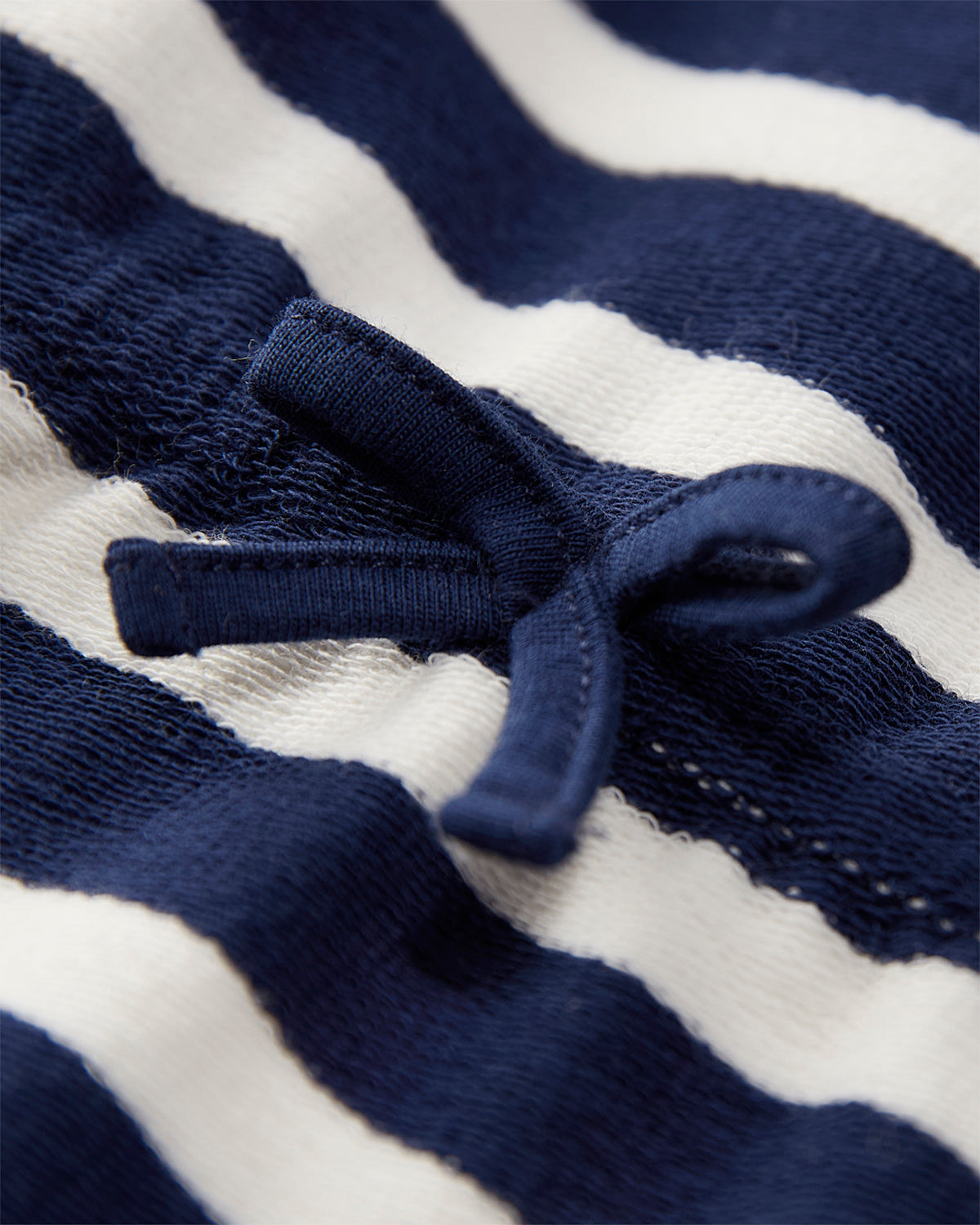 Terry Striped Romper : Color: Blue