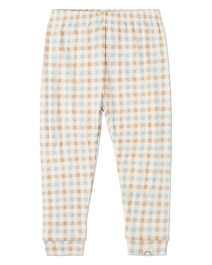 2 Piece Kids "Let Your Dreams Set Sail" Pointelle Plaid Pajama Set